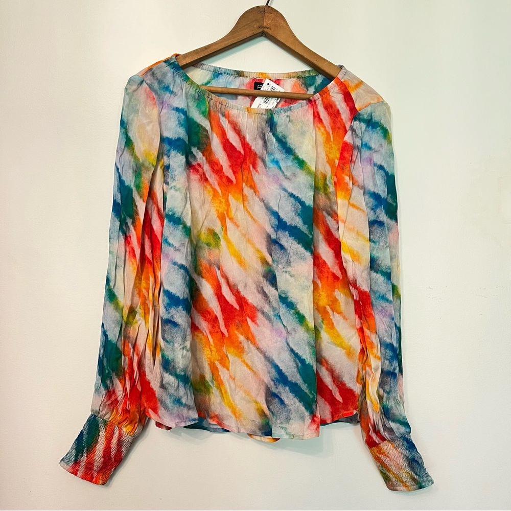 ECO Multicolor Tie-Dye Blouse Top